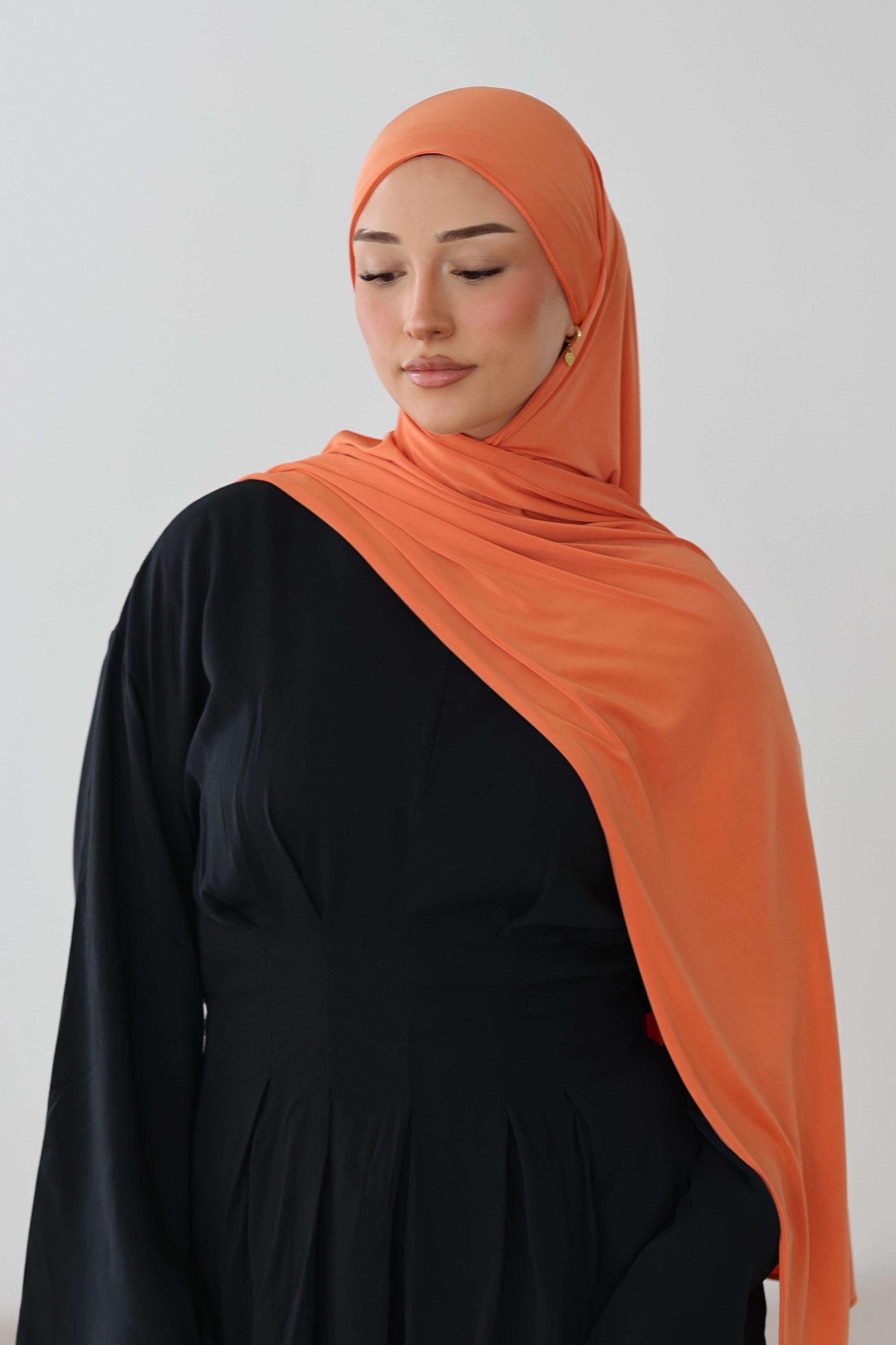 Liquid Jersey in Papaya