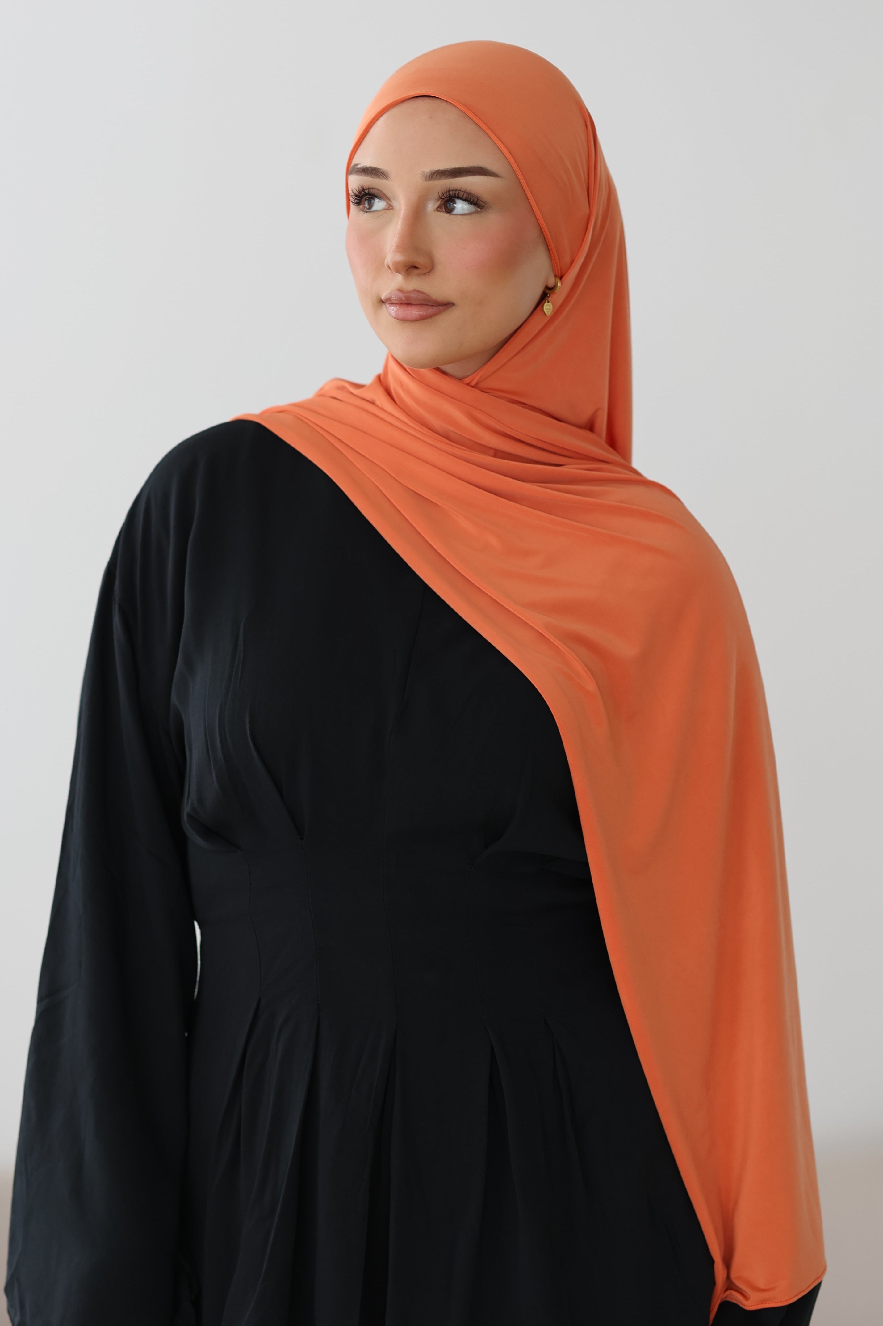 Liquid Jersey in Papaya