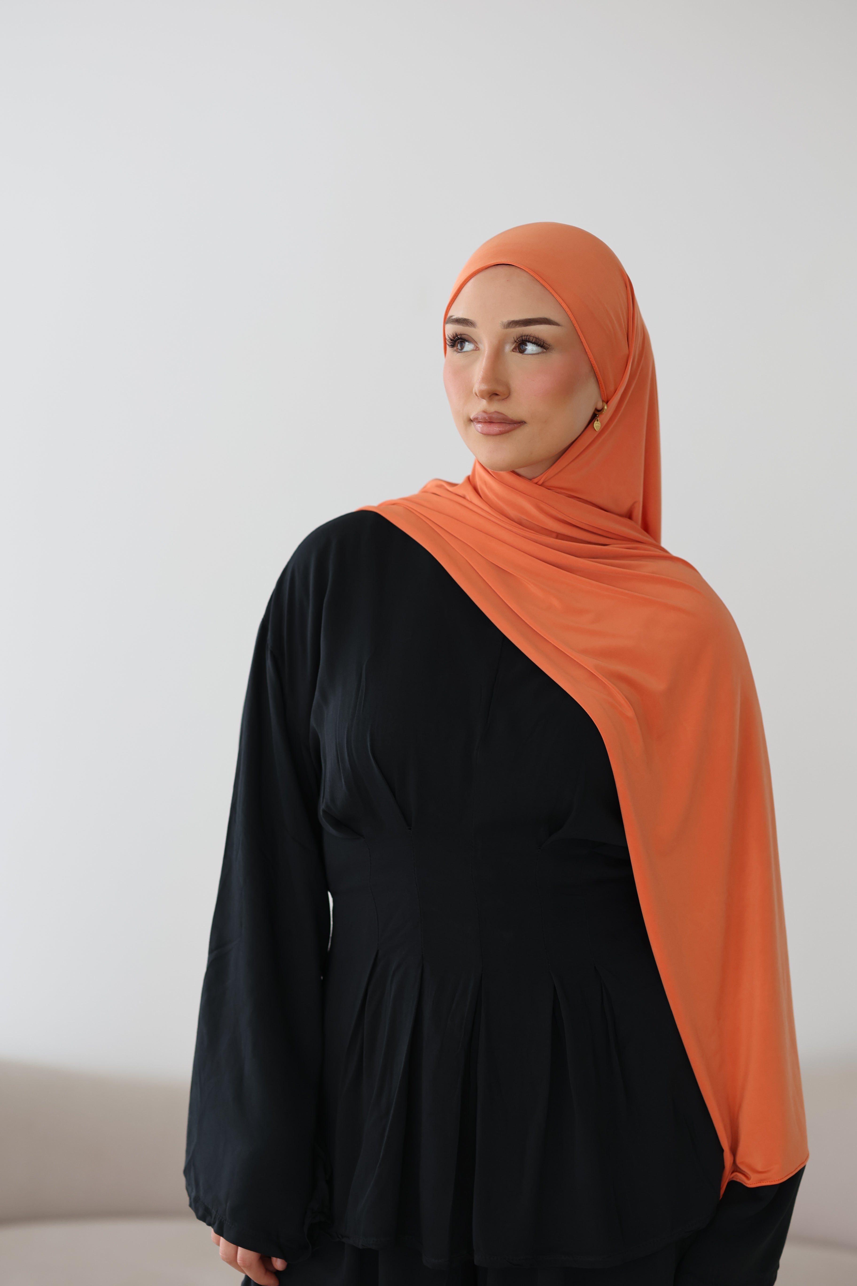 Liquid Jersey in Papaya