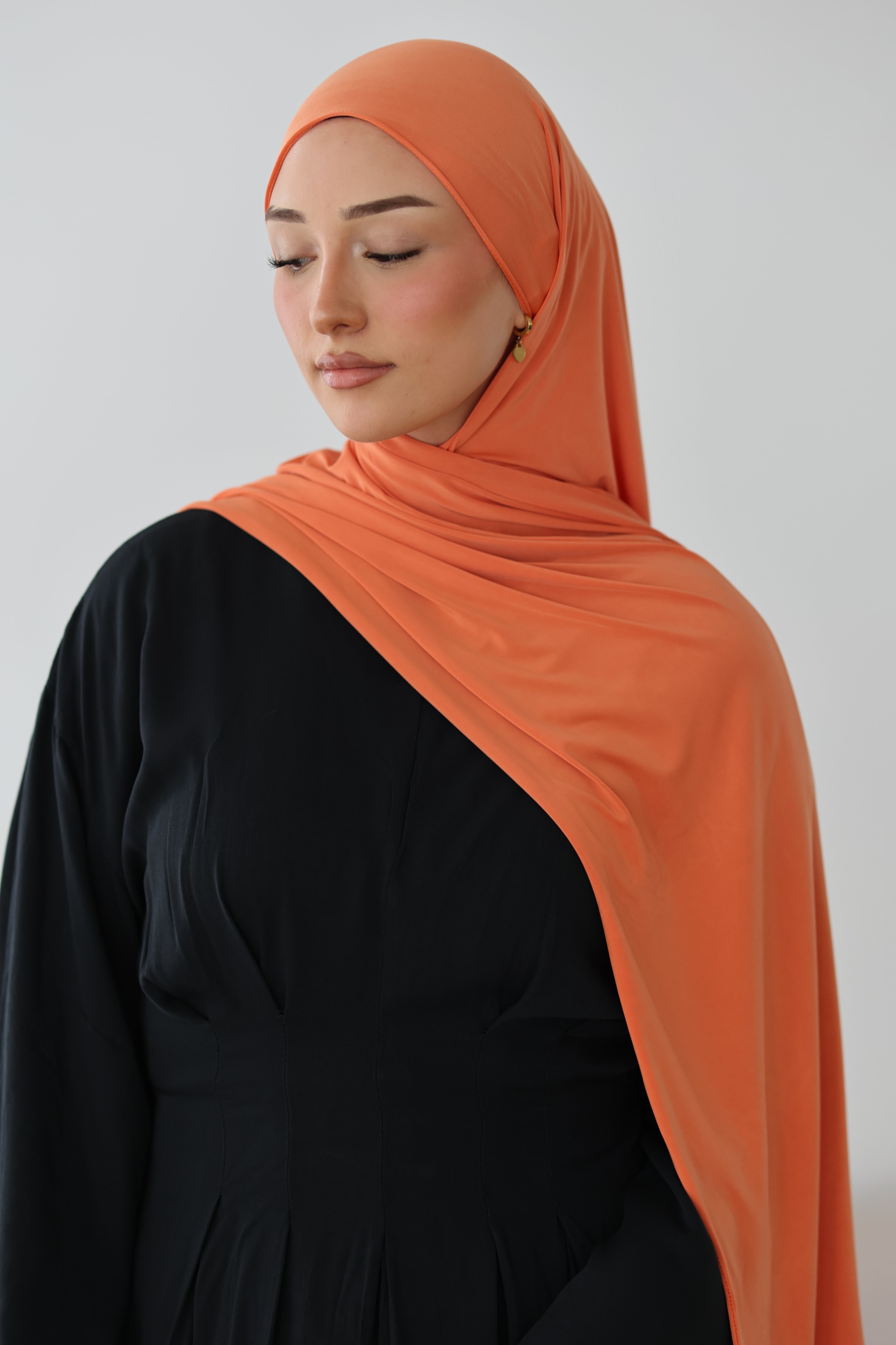 Liquid Jersey in Papaya