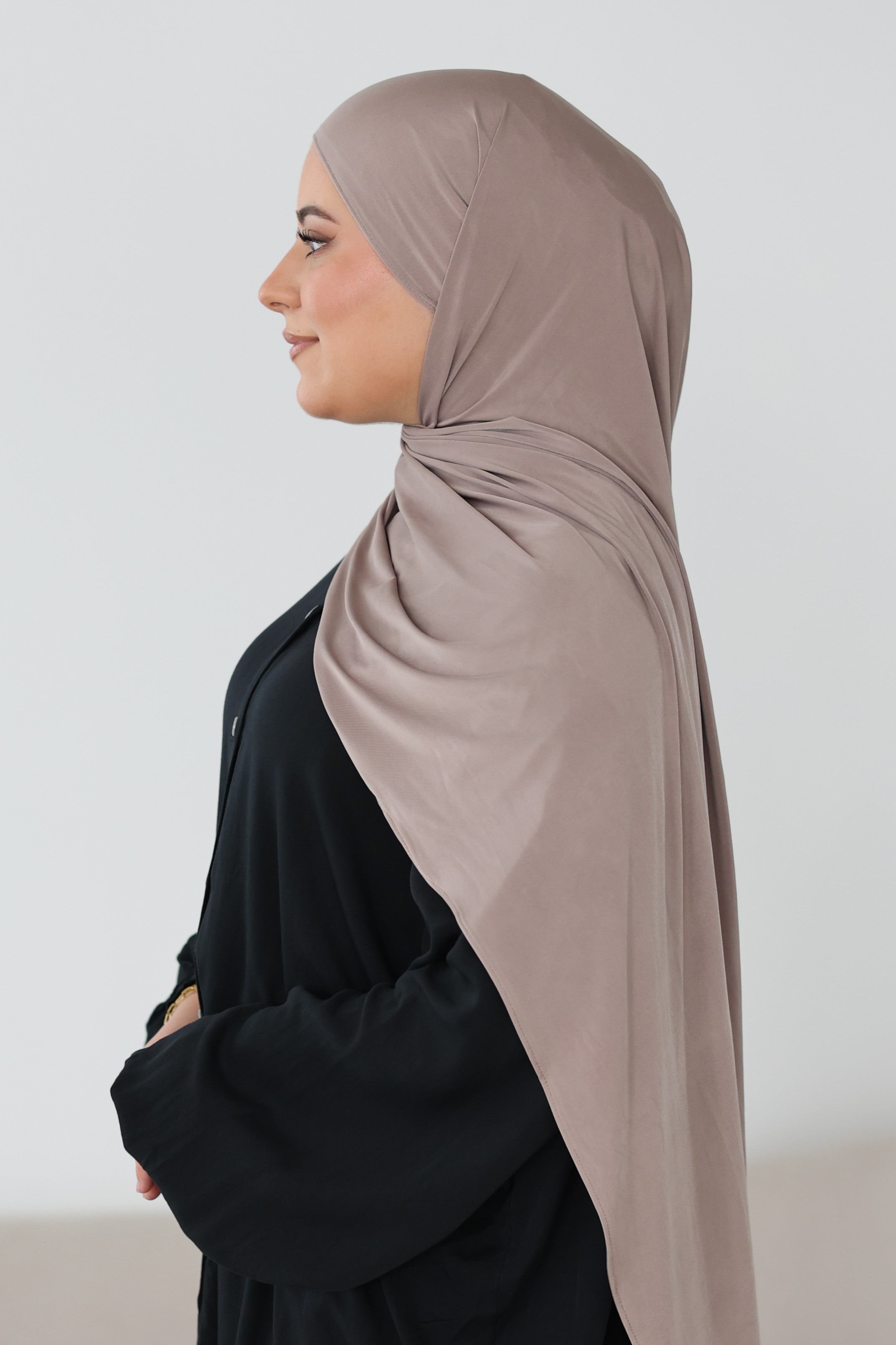 Liquid Jersey in Taupe
