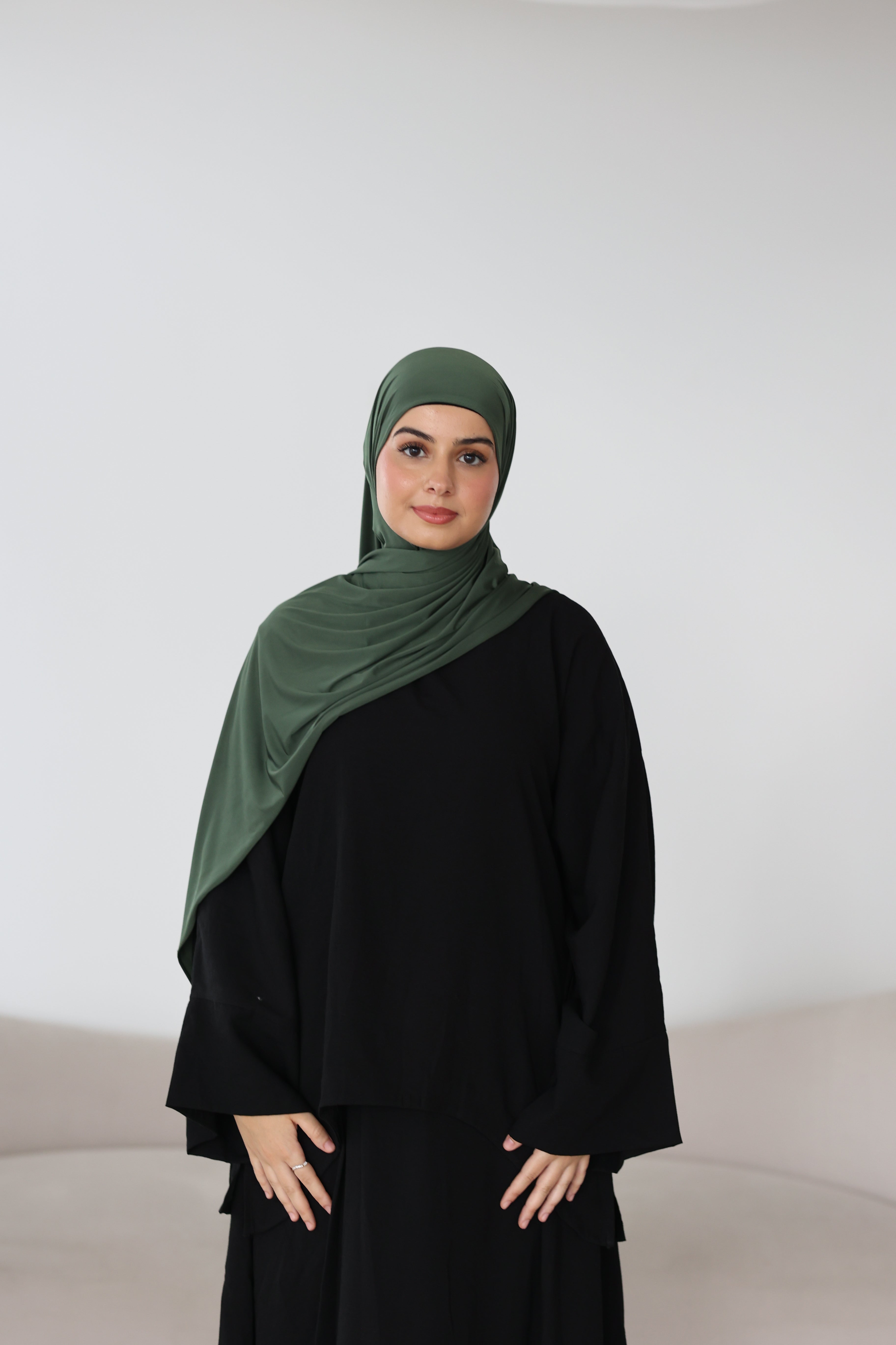 Liquid Jersey in Dark Green