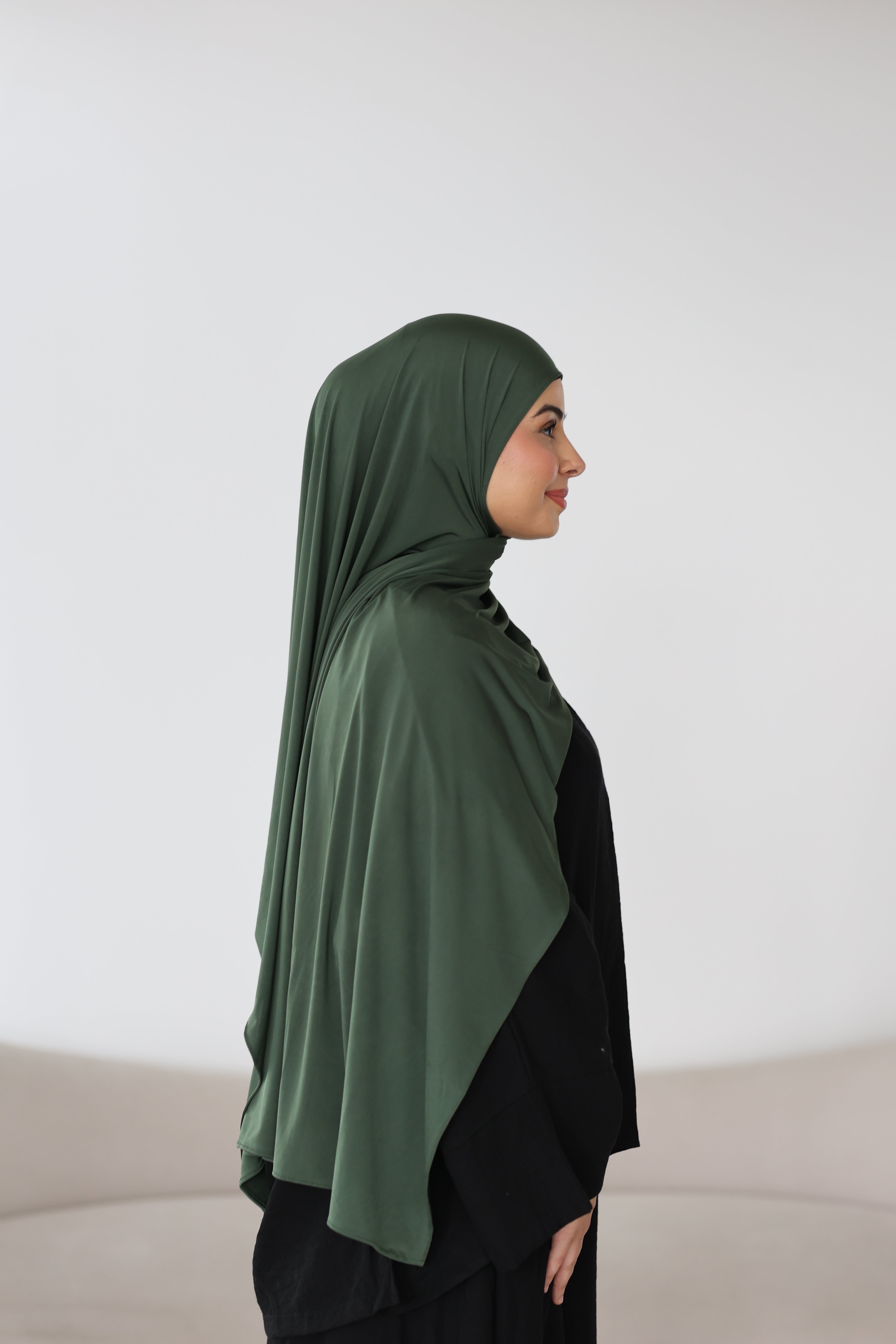 Liquid Jersey in Dark Green