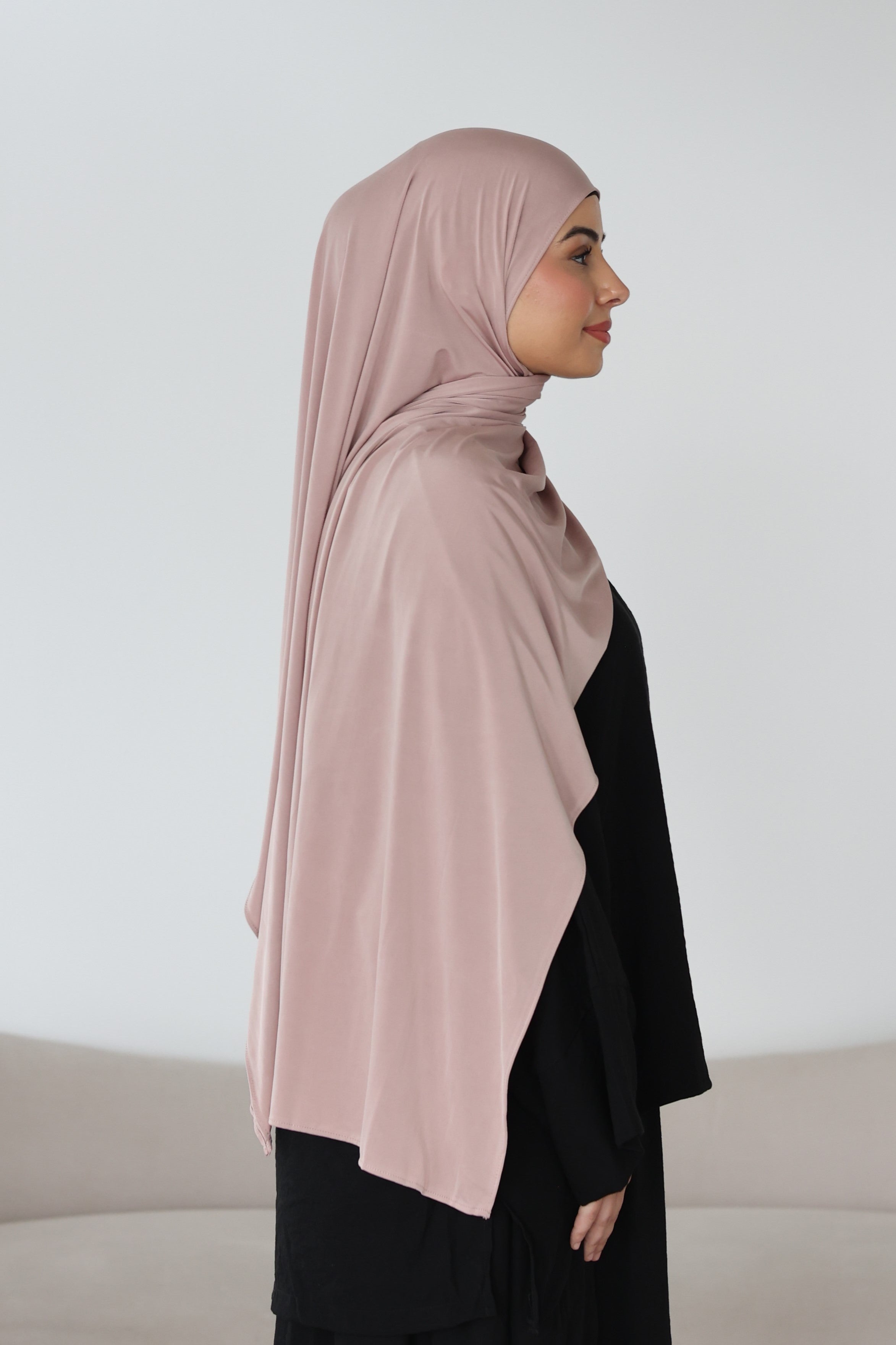 Liquid Jersey in Chai Rose